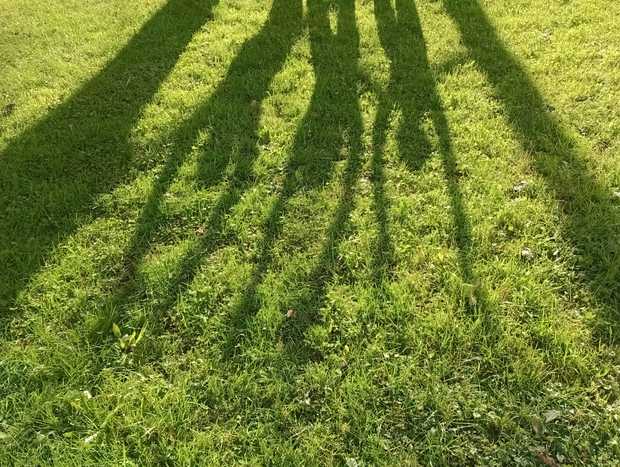 I am hope Shadows on the grass - making of the video in Ljubljana 2023